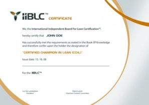 Champion in Lean certificate